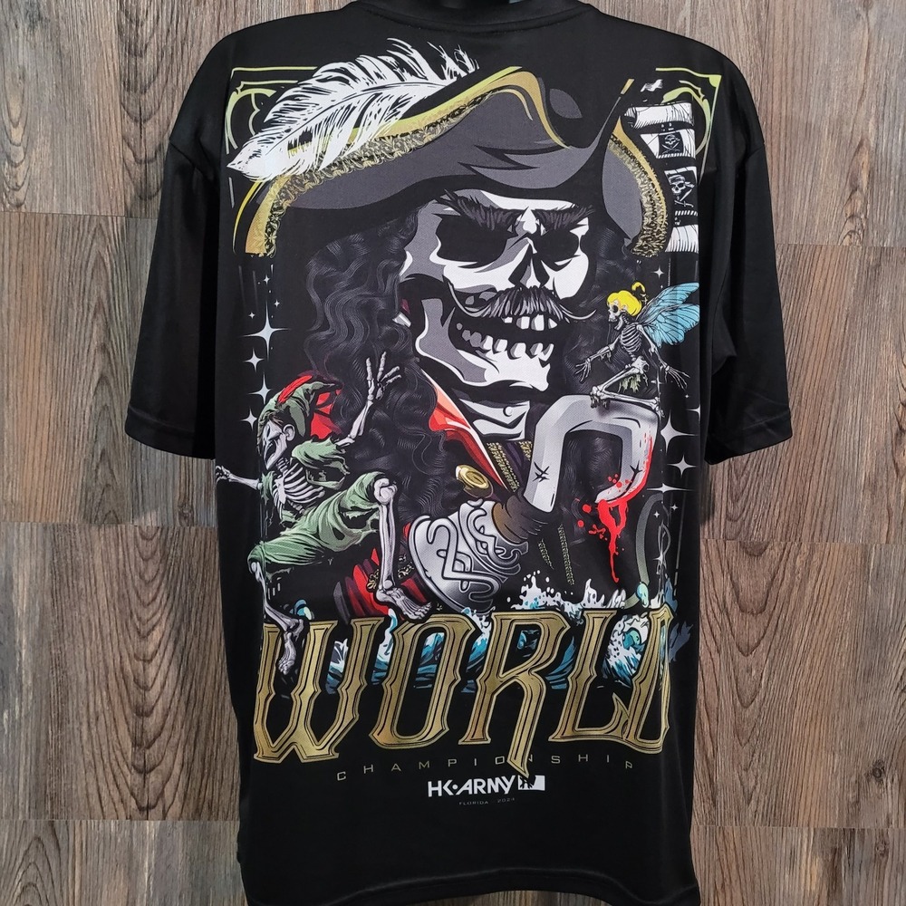 HK Army Paintball Jersey 2XL 2024 World Cup Florida RARE Peter Pan Pirate Theme